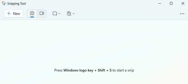 Open Snipping Tool