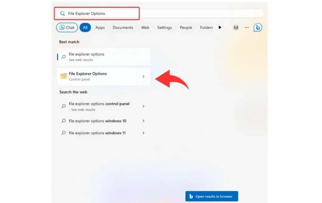 File Explorer Options